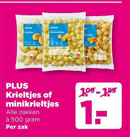 PLUS Krieltjes of minikrieltjes
