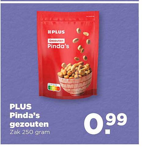 PLUS Pinda's gezouten Zak 250 gram