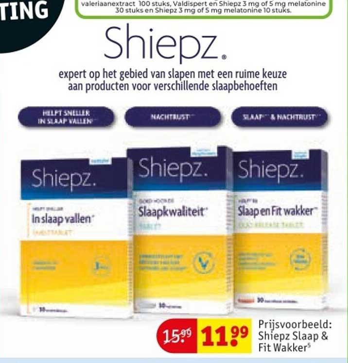 Prijsvoorbeeld: Shiepz Slaap & Fit Wakker