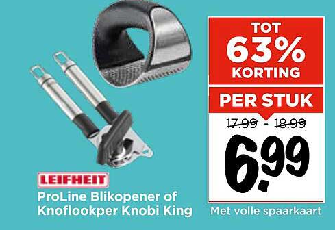 ProLine Blikopener of Knoflookper Knobi King