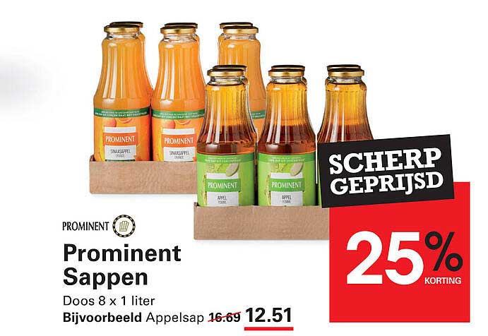 Prominent Sappen Doos 8 x 1 liter