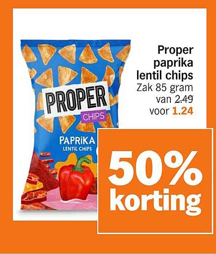 Proper paprika lentil chips