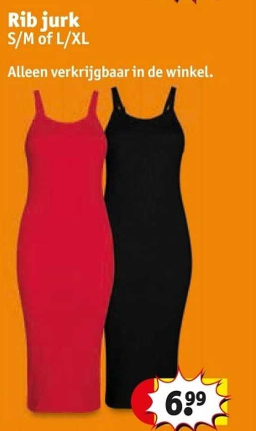 Rib jurk S/M of L/XL