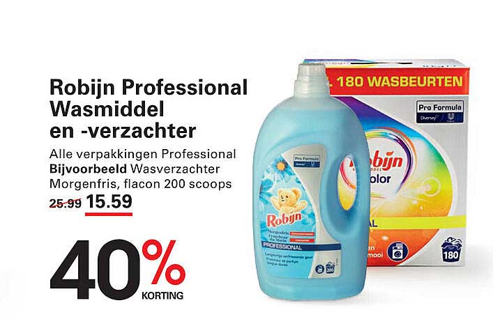 Robijn Professional Wasmiddel en -verzachter