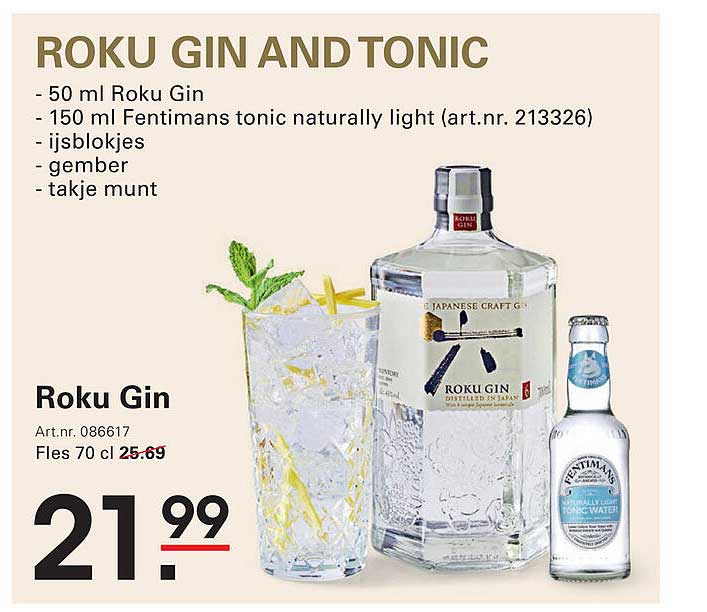 ROKU GIN AND TONIC