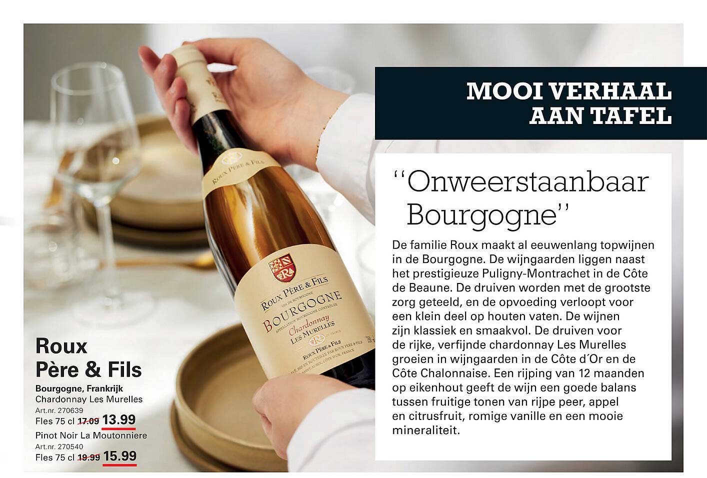 Roux Père & Fils Bourgogne Chardonnay Les Murelles 75 cl