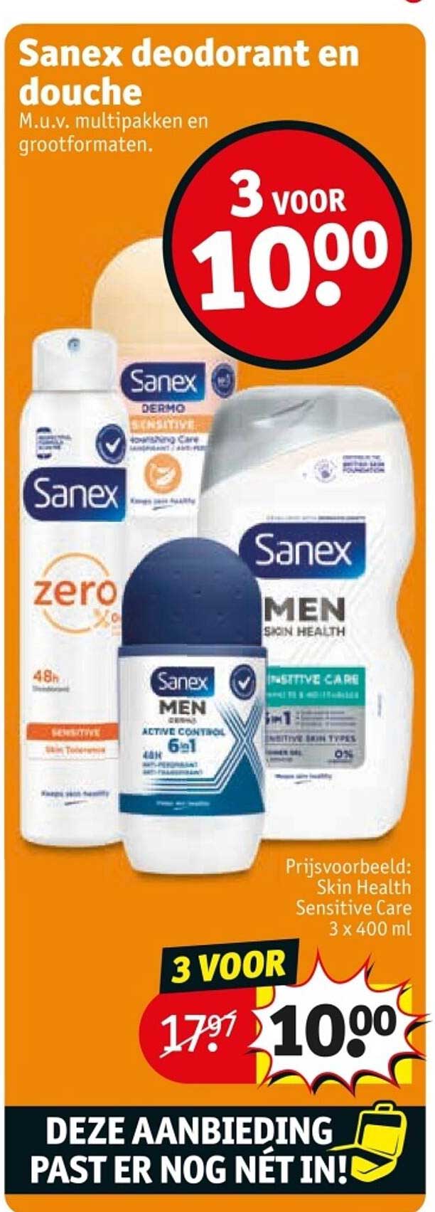 Sanex deodorant en douche
