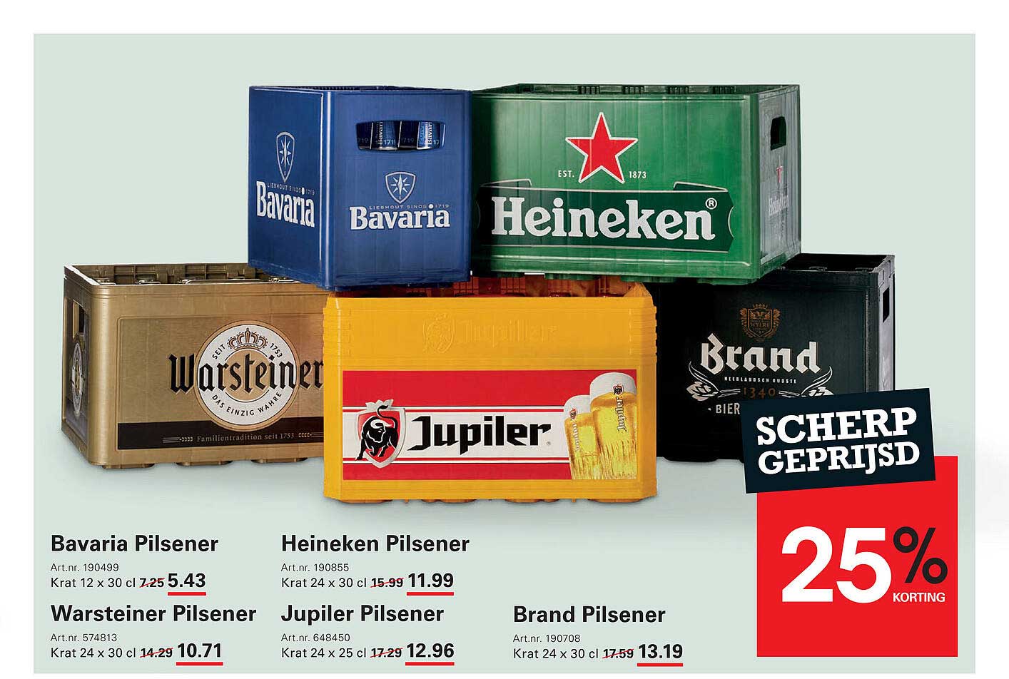 Scherp Geprijsd: 25% Korting op Populaire Pilseners