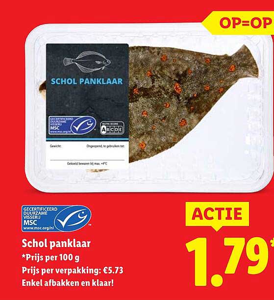 Schol panklaar