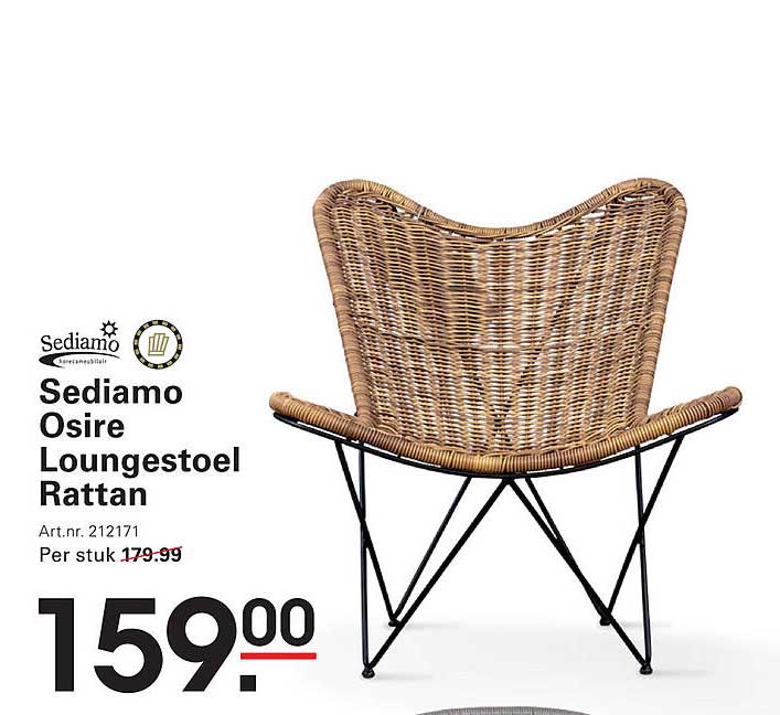 Sediamo Osire Loungestoel Rattan
