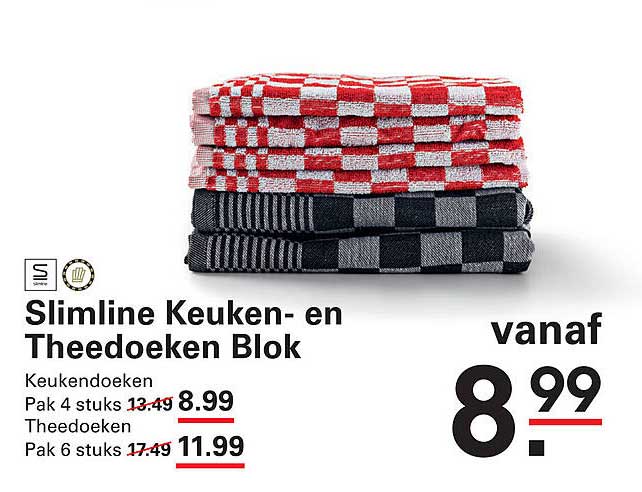 Slimline Keuken- en Theedoeken Blok