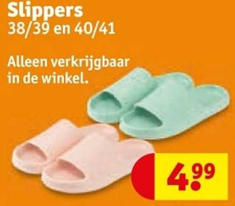 Slippers 38/39 en 40/41