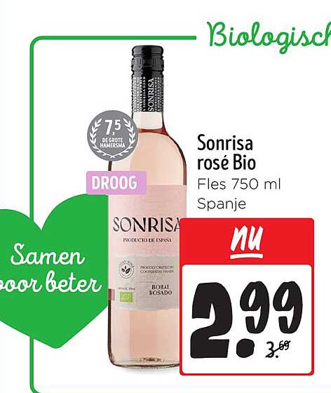 Sonrisa rosé Bio Fles 750 ml
