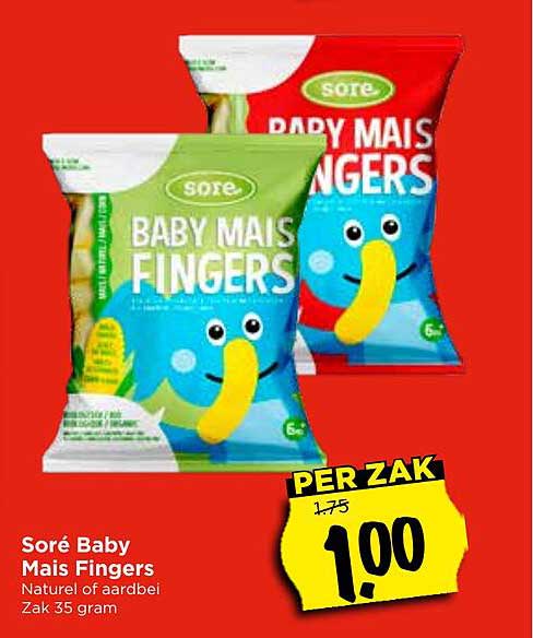Soré Baby Mais Fingers