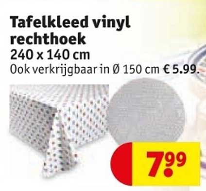 Tafelkleed vinyl rechthoek