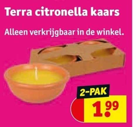 Terra citronella kaars