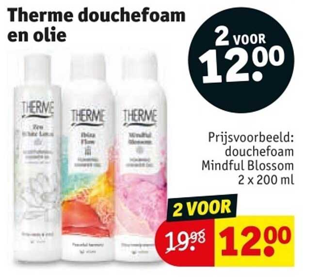Therme douchefoam en olie
