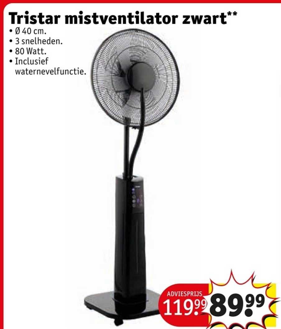 Tristar mistventilator zwart**