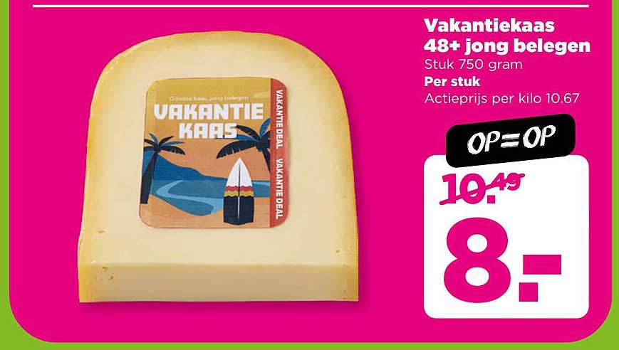 Vakantiekaas 48+ jong belegen