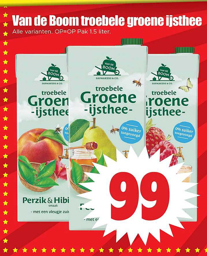 Van de Boom troebele groene ijsthee