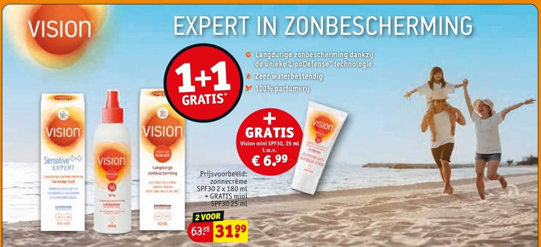 VISION Zonnecrème 1+1 GRATIS