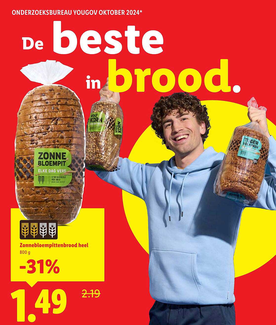Zonnebloempittenbrood heel 800 g
