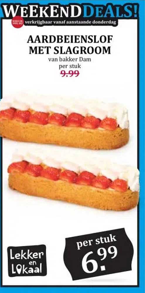 AARDBEIENSLOF MET SLAGROOM