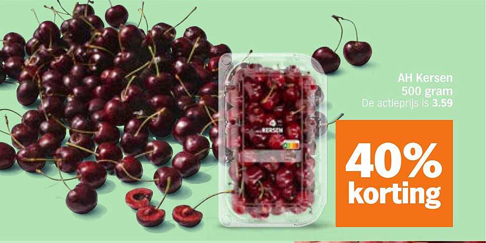 AH Kersen 500 gram 40% korting