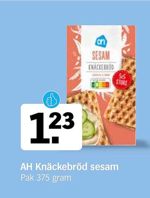 AH Knäckebröd sesam Pak 375 gram