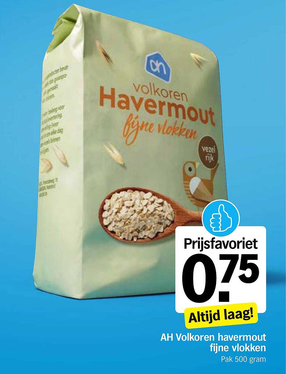 AH Volkoren havermout fijne vlokken