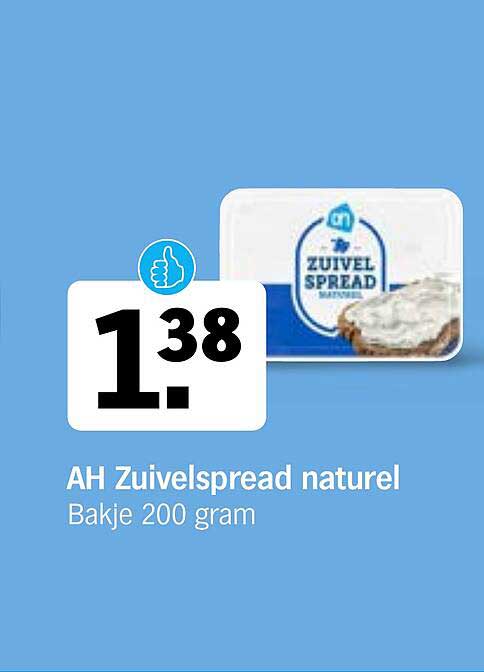 AH Zuivelspread naturel Bakje 200 gram