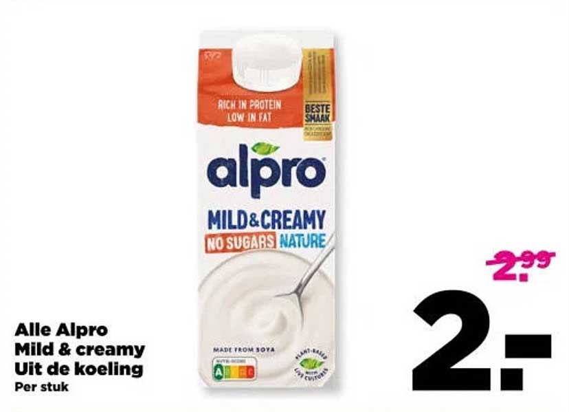 Alle Alpro Mild & creamy Uit de koeling Per stuk