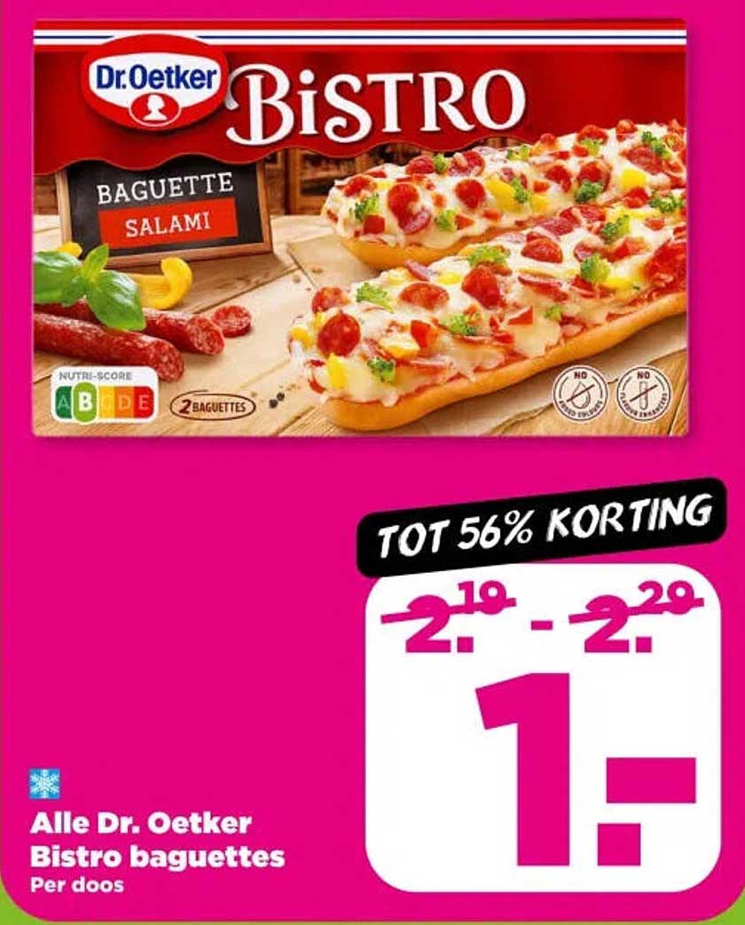 Alle Dr. Oetker Bistro baguettes Per doos