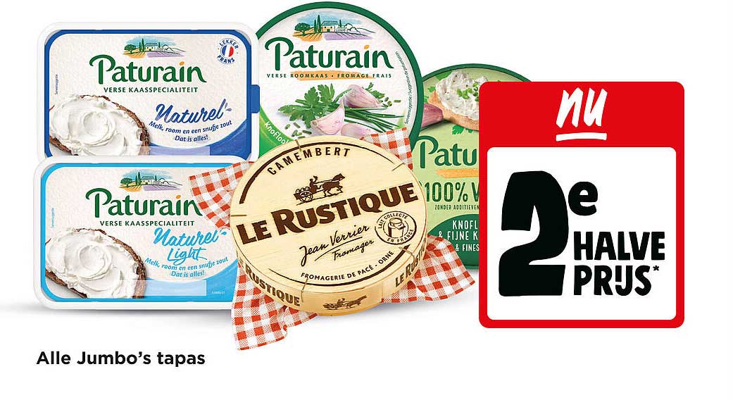 Alle Jumbo’s tapas 2e halve prijs