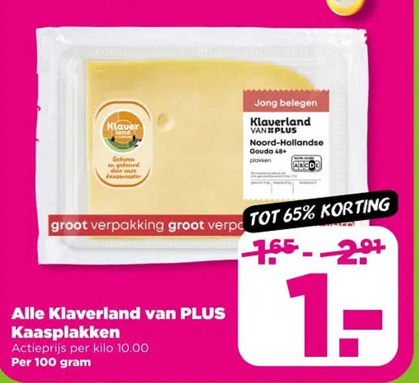 Alle Klaverland van PLUS Kaasplakken