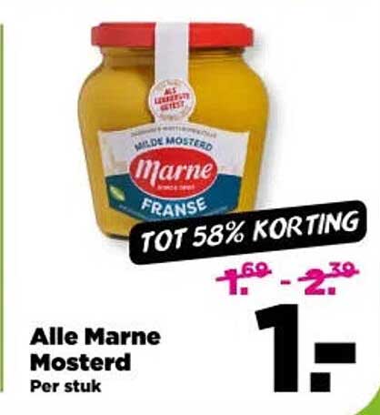 Alle Marne Mosterd TOT 58% KORTING
