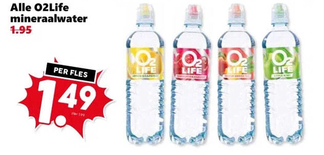 Alle O2Life mineraalwater