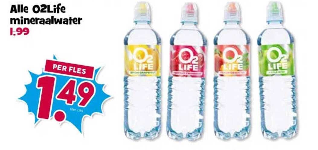 Alle O2Life mineraalwater