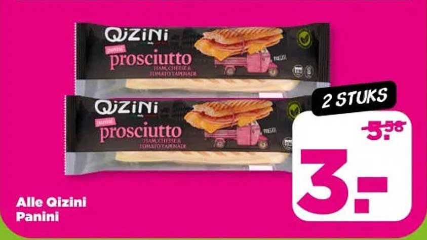 Alle Qizini Panini 2 STUKS