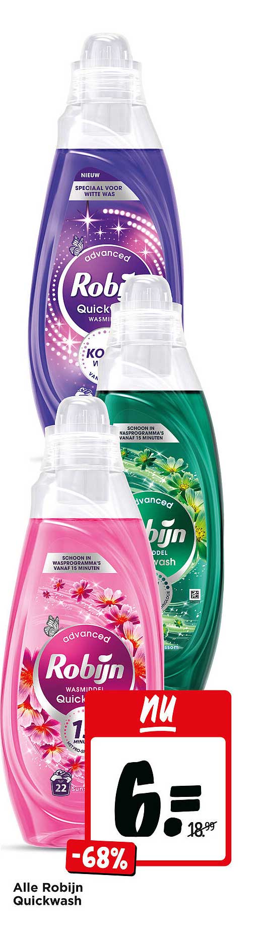 Alle Robijn Quickwash -68%