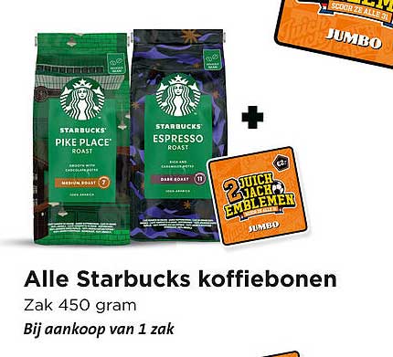 Alle Starbucks koffiebonen