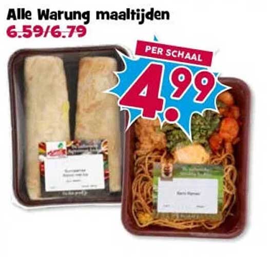 Alle Waring maaltijden