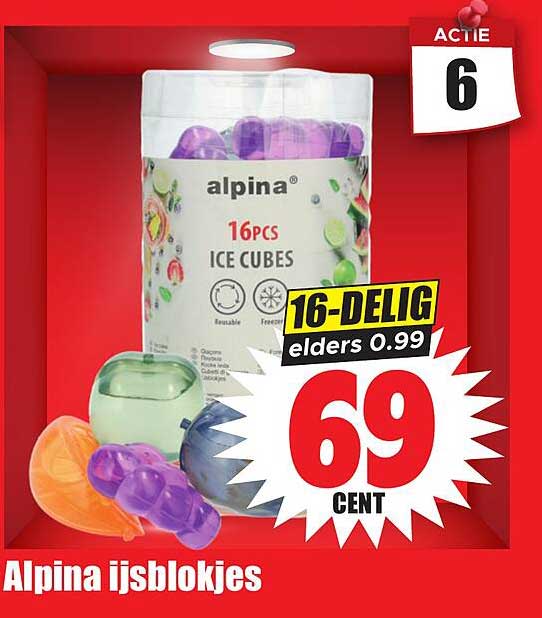 Alpina ijsblokjes 16-delig elders 0.99