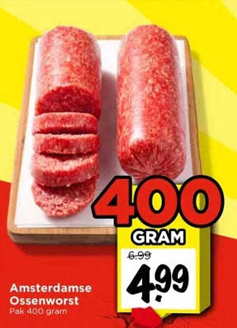 Amsterdamse Ossenworst Pak 400 gram