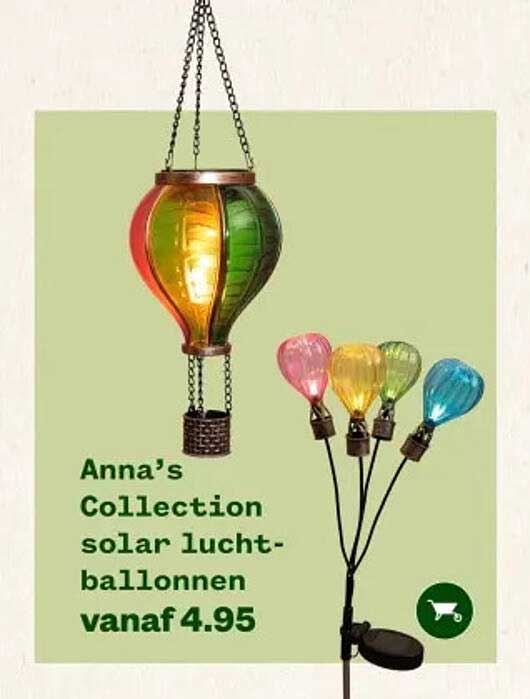 Anna's Collection solar luchtballonnen vanaf 4.95