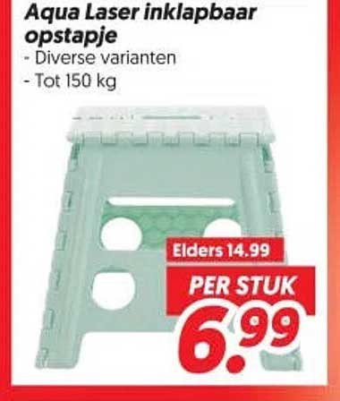 Aqua Laser inklapbaar opstapje