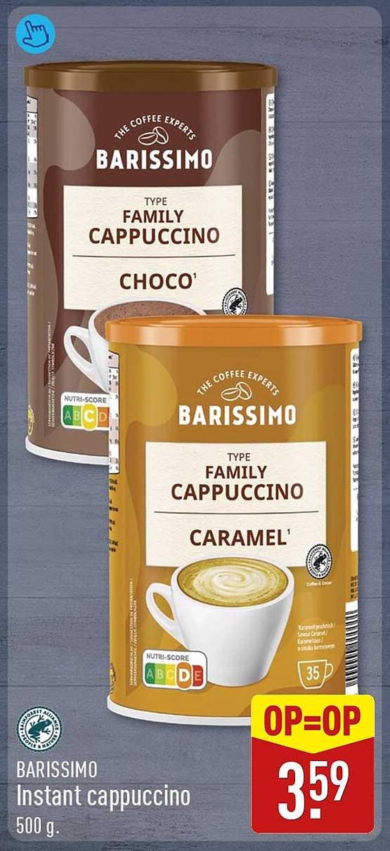 BARISSIMO Instant cappuccino 500 g OP=OP