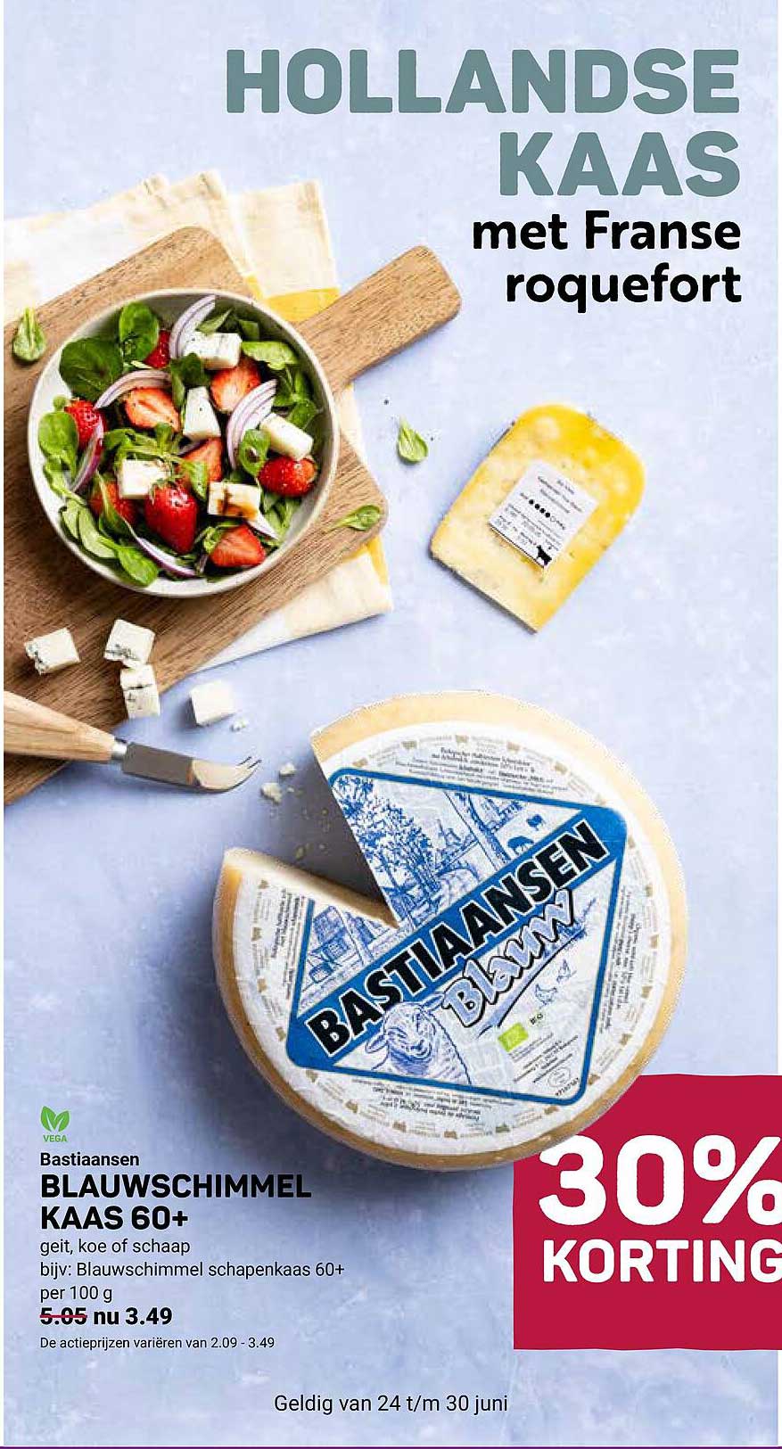Bastiaansen BLAUWSC HIMMEL KAAS 60+ 30% KORTING