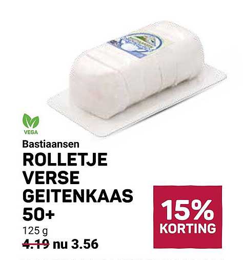 Bastiaansen ROLLETJE VERSE GEITENKAAS 50+ 15% KORTING