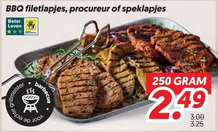 BBA filetlapjes, procureur of speklapjes